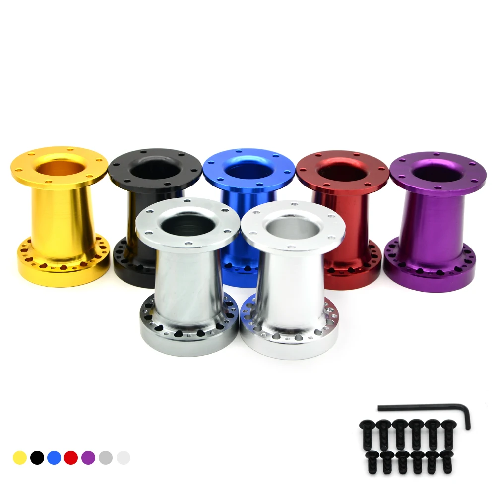 

DepoTuning Universal Steering Wheel Hub Spacer Height 101mm Steering Wheel Hub Boss Kit Adapter Spacer