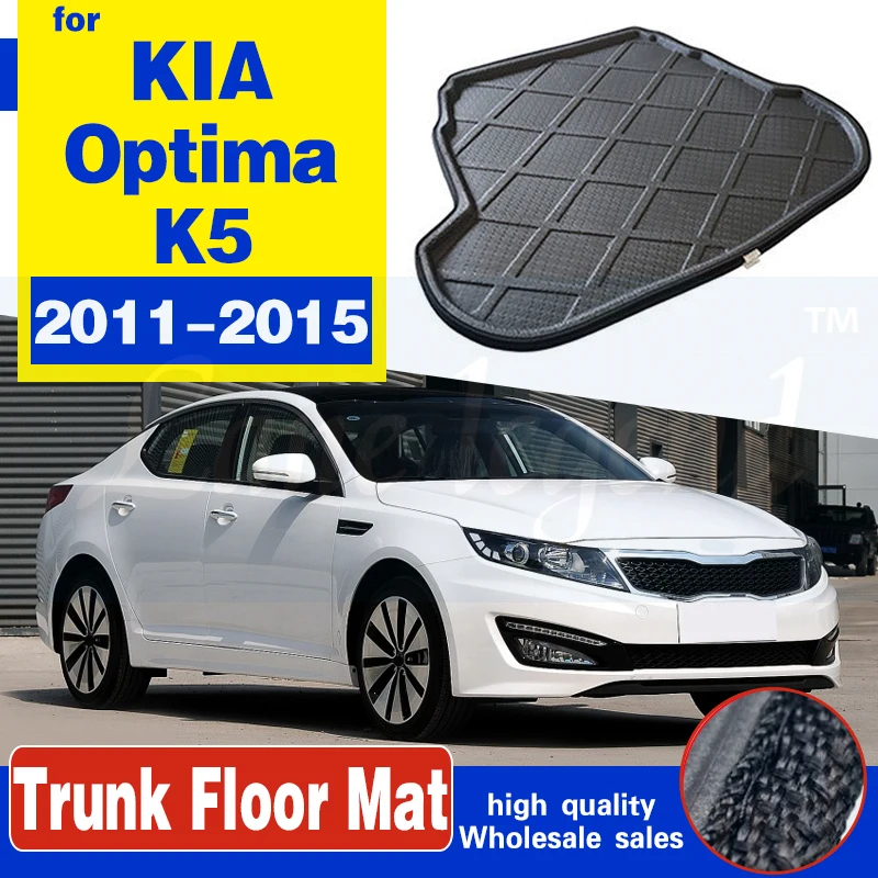 For Kia Optima K5 2011 2012 2013 2014 2015 Car Rear Boot Liner Trunk Cargo Mat Tray Floor Carpet Mud Pad Protector Waterproof