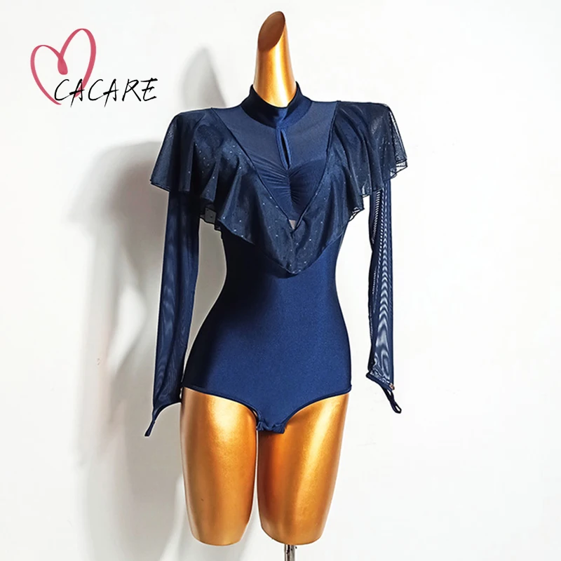 Bodysuit Cho Phòng Khiêu Vũ Cuộc Thi Nhảy Đầm Waltz Vũ Điệu Tango Áo Chuẩn Flamenco Mặc Trang Phục Tùy Chỉnh D1114 Cơ Thể