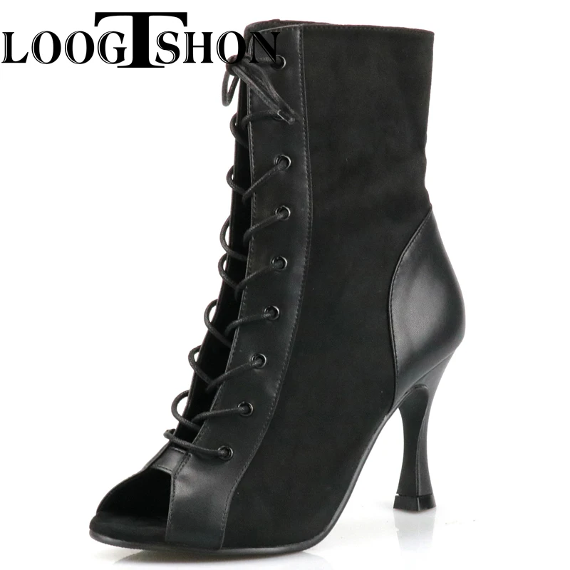 Zapatos de tacón para mujer, aletas de aiguiles para bailar salsa y tango, sexy