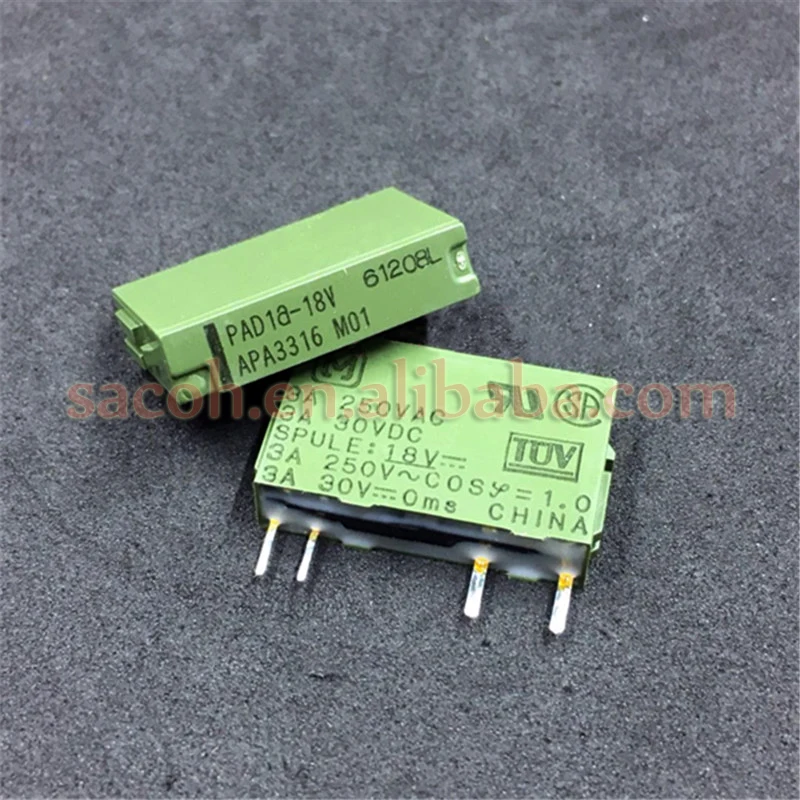 5PCS/lot New OriginaI PAD1A-18V APA3316 PAD1A-18 or PAD1A-5V or PAD1A-12V or PAD1A-24V DIP-4 5A 18V Power Relays