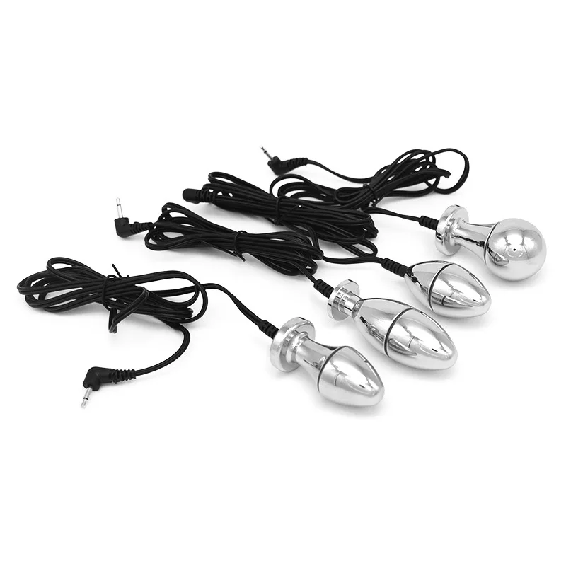 Vibrador ANAL de choque de Electro estimulación, masajeador de próstata, bala eléctrica Anal y Vaginal, juguetes sexuales BDSM