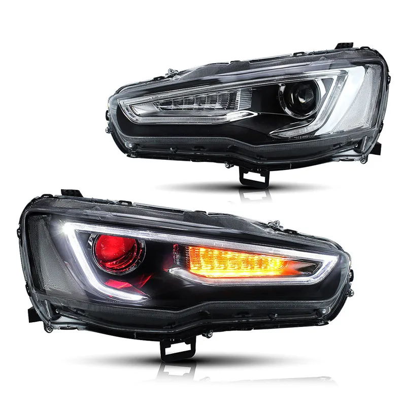 

MITSUBISHI Lancer Ex Evo Tail Light 2010-2018 Tail Light Play and Plug with Sequential Indicator and With Demon Eyes