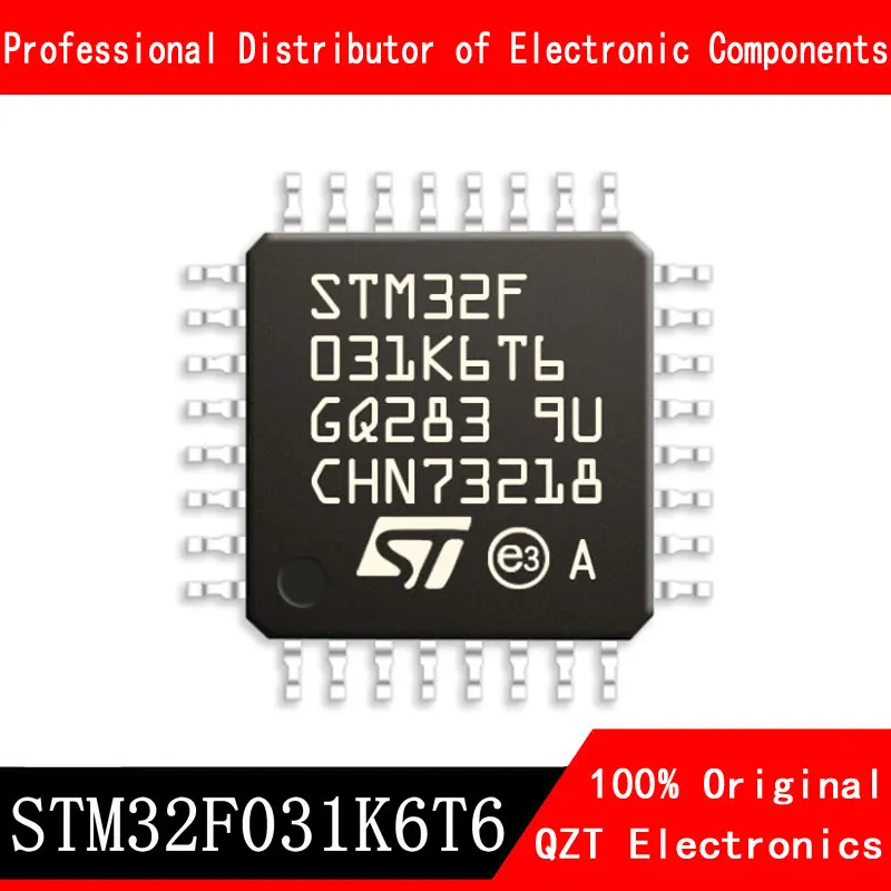 5 pçs/lote original novo stm32f031k6t6 stm32f031 LQFP-32 microcontrolador mcu em estoque