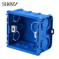 New Wall Mounting Box Plate Adjustable Internal Cassette White Back Box  For 86mm Standard Wifi Switch and Smart Thermostat