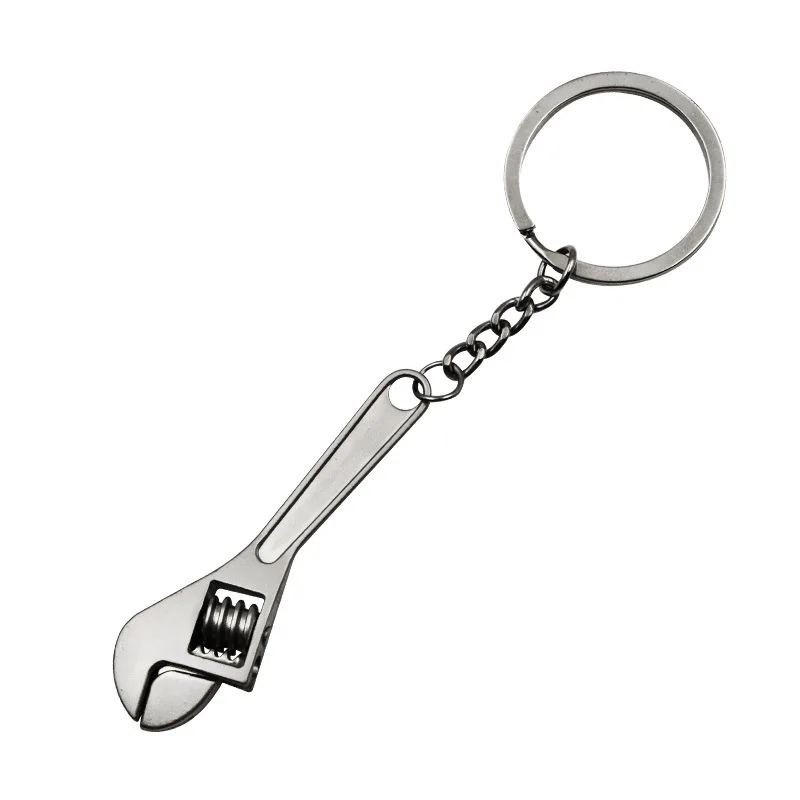ประแจพวงกุญแจรถสแตนเลสกุญแจแหวนเกรดจำลอง Spanner พวงกุญแจโซ่กุญแจ Keyfob เครื่องมือ Novelty