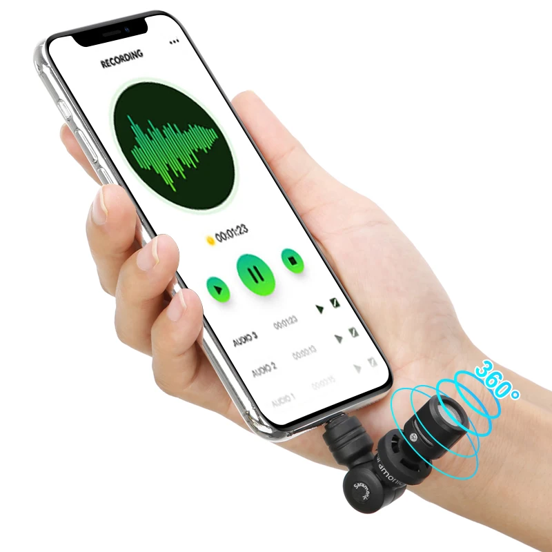 Saramonic Di UC Mini microfono Smart mic con interfaccia Lightning Type C per iPhone Smartphone Android registrazione vocale Vlog Mic