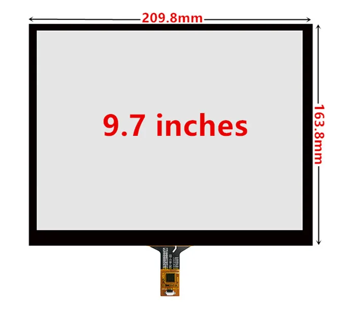 Imagem -02 - Polegada 209 mm 163 mm para Tm097tdh02 G04 Lp097qx1 Lp097qx2 Capacitivo Digitador da Tela de Toque Painel de Vidro Usb Placa Motorista 9.7