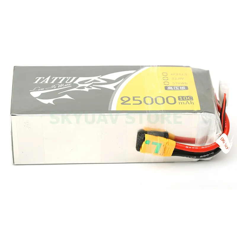 NEW Tattu 22.8V 10C 6S 25000mAh LiPo Battery with XT90S Plug for Agricultural UAV