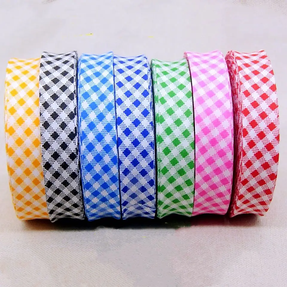 

22 Yards 20MM Plaid ribbon wrap cloth DIY handmade cloth art clothes piping, pressing, locking, shoes hats accessories