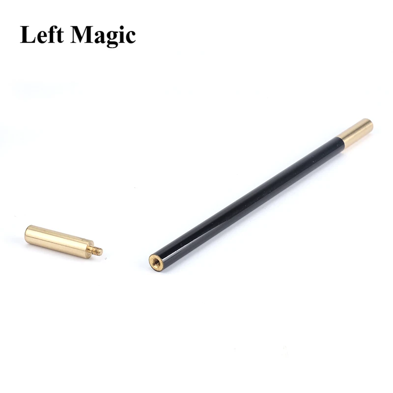 Magic Wand in Black (With Brass Tips) Magic Tricks Accessory Magician Tool Close Up Stage Street Illusions Props Gimmick Fun