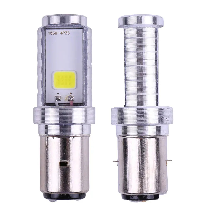 1PCS H4 LED Bulbs P15D BA20D LED Motorcycle Headlight H6 COB Bulbs For MotorBike Scooter ATV HeadLamp 12V 6000K Moto Accessories