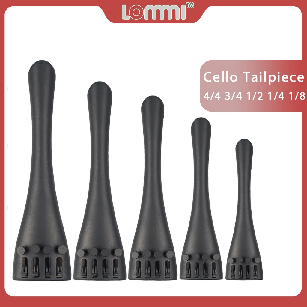 Lommi 4/4 3/4 1/2 1/4 1/8 violoncelo tailpiece da liga de alumínio tailgut ajustável para violoncelo acústico & elétrica fazendo