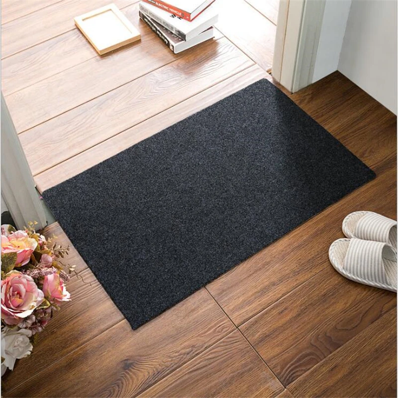 beibehang High-end brushed mat plain solid color sheet mat door door mat mat carpet bathroom kitchen absorbent mat