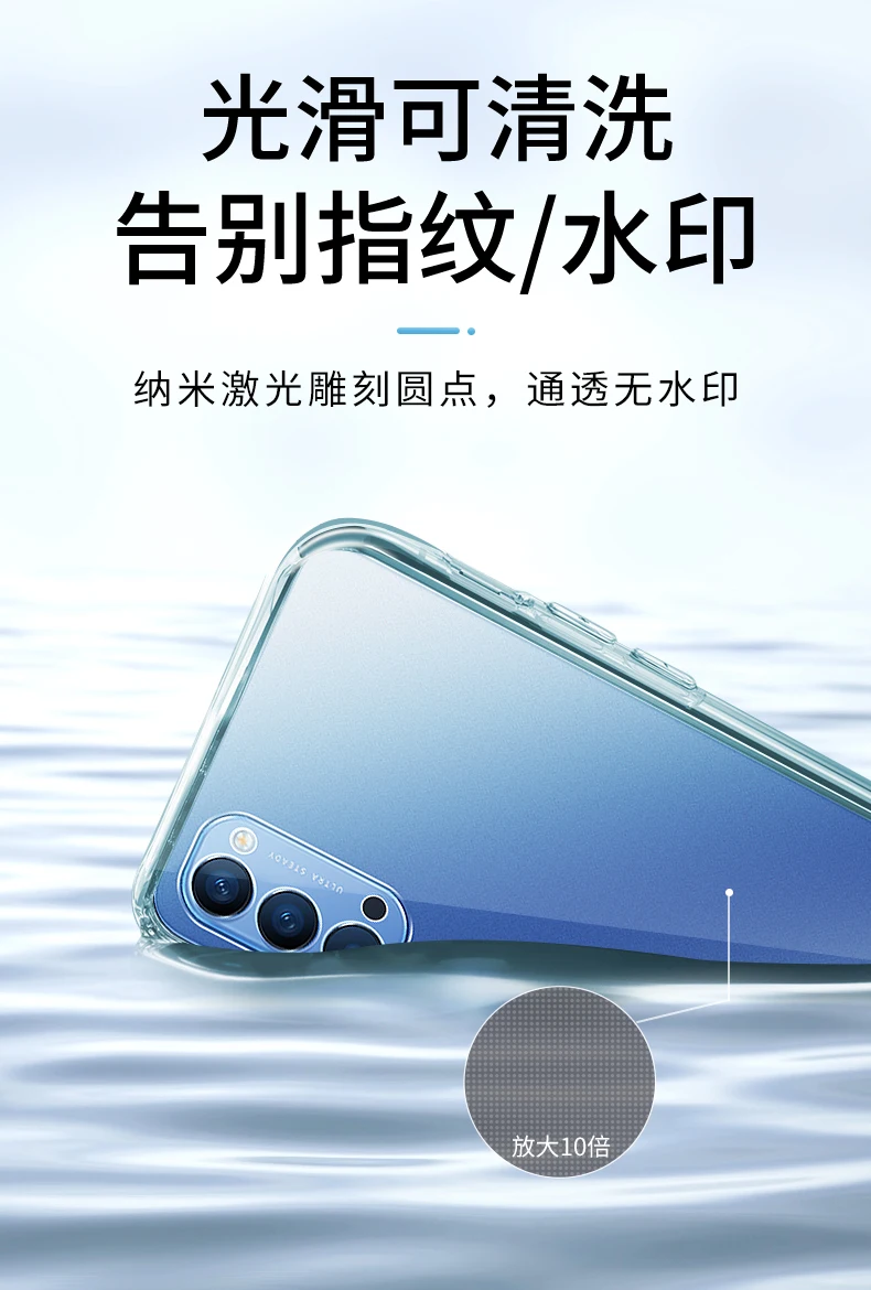 Transparent Back Cover for OPPO Reno 4 Pro SE Lite 4F Z Phone Case 360 Clear Soft Funda Reno4 4SE 4Pro 4Lite F 4Z 4G 5G Global