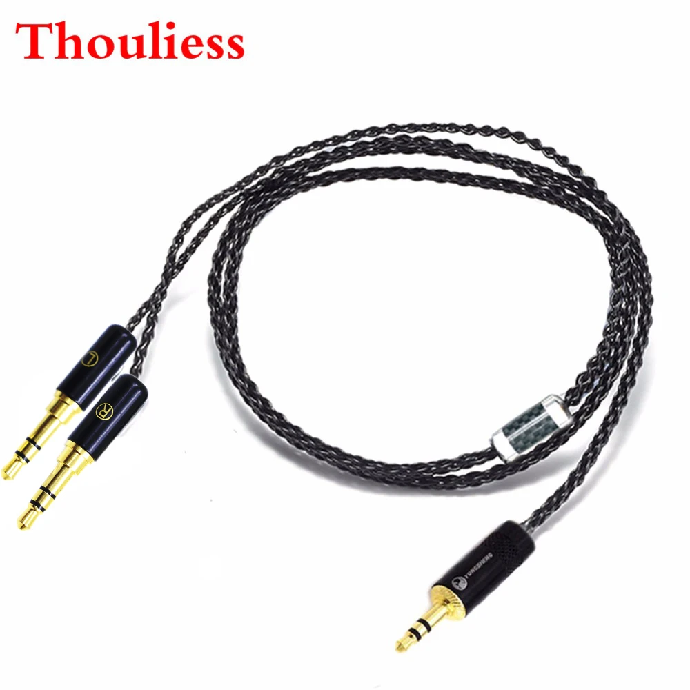 

Thouliess HIFI Black Silver Plated Headphone Replacement Upgrade Cable for MDR-Z7 Z7M2 MDR-Z1R D6100 D7100 D72004 Headphones