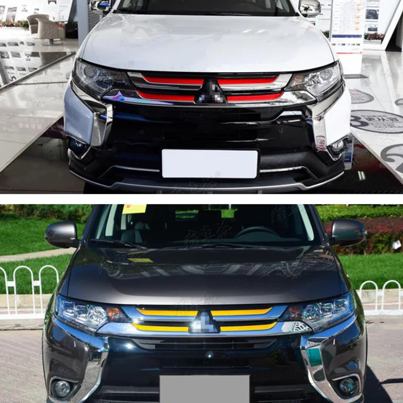 

Светоотражающие наклейки на переднюю решетку капота, наклейки на головный светильник, наклейка на век, виниловая пленка, аксессуары для Mitsubishi Outlander