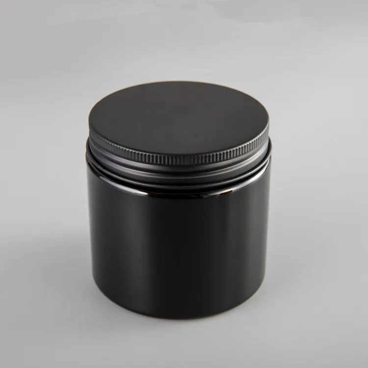 24pcs/lot 200G 200ml Plastic Jar Cosmetic Cream Jar Plastic Pot Aluminum Lid Plastic Cap  PET Container Empty Food Packing Cans