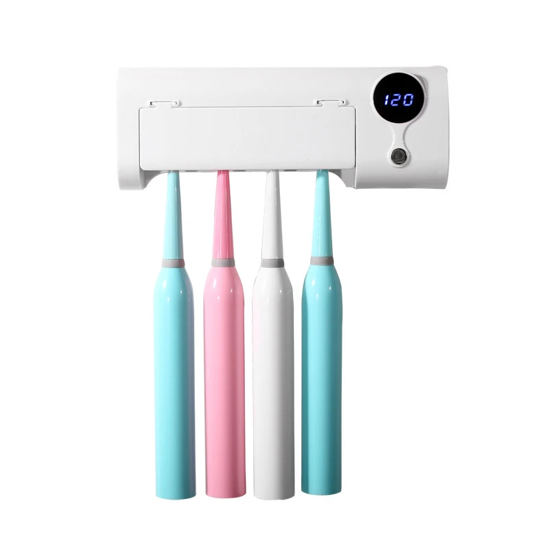 Stérilisateur de brosse à dents anti-bactéries à lumière UV, porte-brosse à dents 2 en 1, Monténégro de bactéries, livres, machine, nouveau