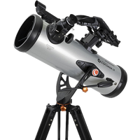 Celestron SSE LT114AZ Astronomical Telescope, StarSense Explorer Smartphone App-Enabled Aluminum Tripod, 114/1000mm