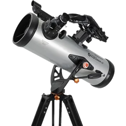Celestron SSE LT114AZ Astronomical Telescope, StarSense Explorer Smartphone App-Enabled Aluminum Tripod, 114/1000mm