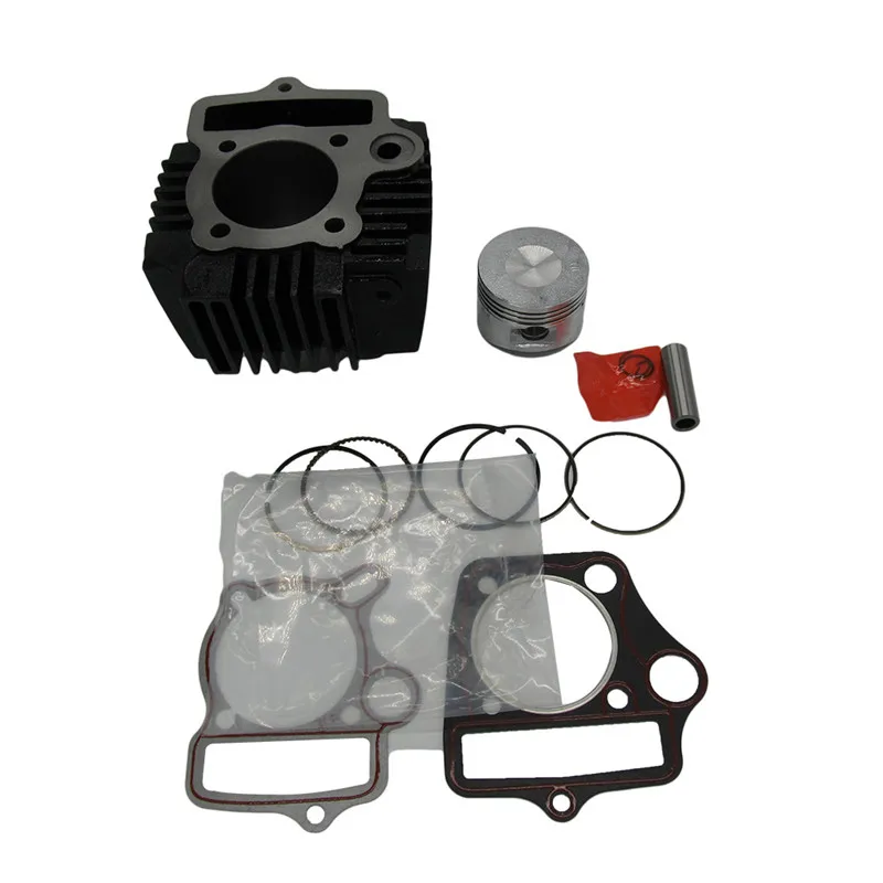 52.4mm Cylinder Head Assembly with Gaskets Pistons Set for 110cc 107CM Engines ATV Quad Dirt Bike Go Kart