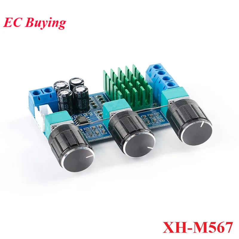 XH-M567 TPA3116D2 Dual-channel Stereo High Power Digital Audio Power Amplifier Board Audio Power Amplifier Module 80W*2