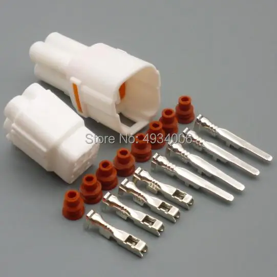 Worldgolden 4 Pin way Male Female MT090 Sealed  Automotive Cable Connector Motorcycle connectors housing 6180-4771 6188-0004