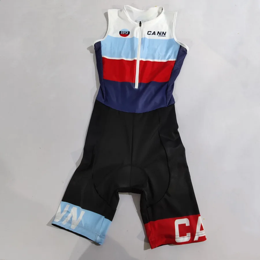 CANNIBAL-Sleeveless Cycling Suit for Men, Triathlon Skinsuit, Maillot, Outdoor Bicycle Bike Jersey Outfit, Summer Clothing