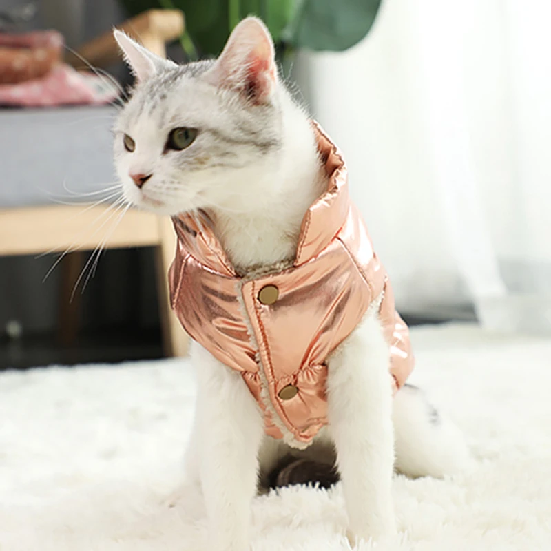 Waterproof Warm Cat Down Jacket for Small Cats Winter Pet Clothes Kedi Katten Coat Puppy Clothing Mascotas Costume disfraz gato