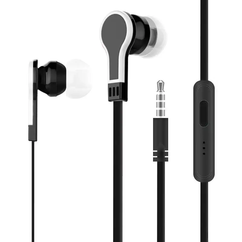 3.5mm in-ear wired headset sports games 1.2 million subwoofer stereo with microphone for iPhone Samsung Huawei Xiaomi Vivo Oppo