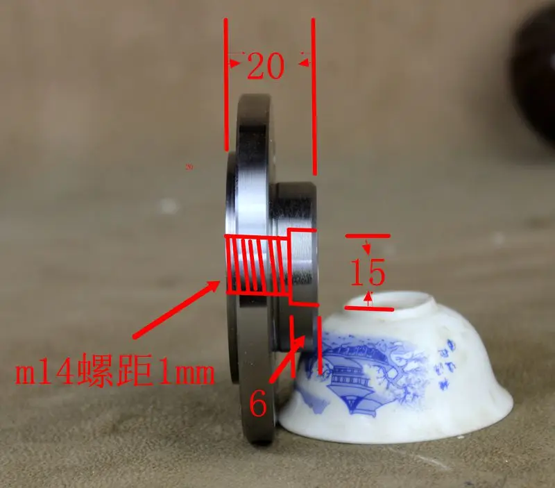 Small lathe flange 80/100 flange m14 thread can replace 50/65 chuck