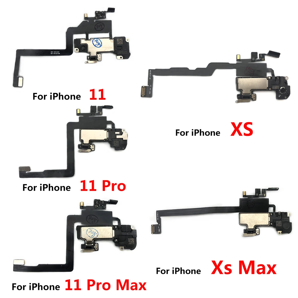 NEW Ear Speaker Module and Face Sensor Proximity Light Flex Cable Assembly Replacement Parts For Iphone X XR XS 11 Pro Max