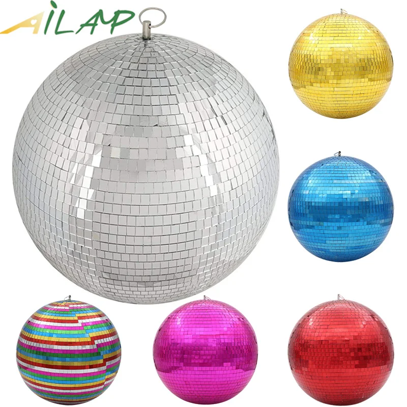 

Rotating reflective glass ball holiday lights decoration wedding light dj bar ktv disco ball stage decorate hotel colorful glass