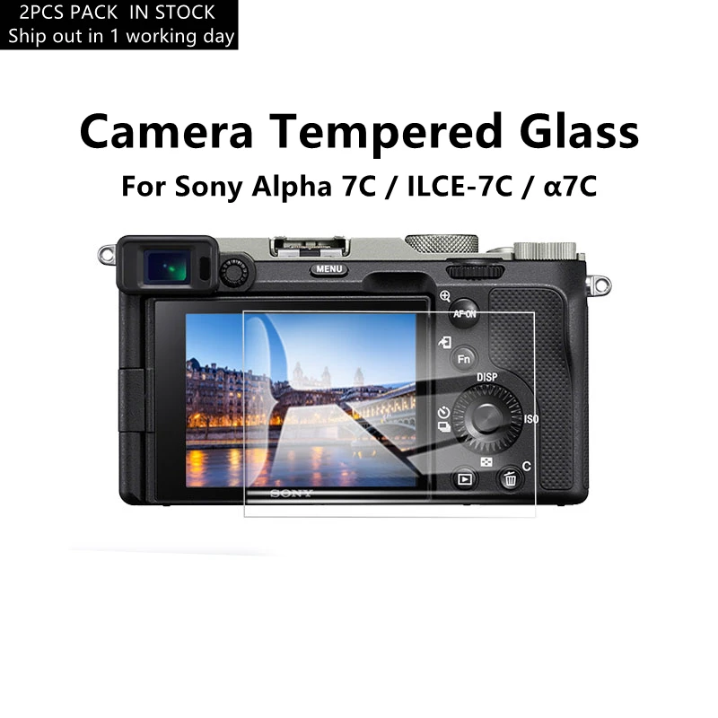 

Alpha 7C Camera Glass for Sony A7C ILCE-7C α7C 9H Hardness Tempered Glass Ultra Thin Screen Protective Film