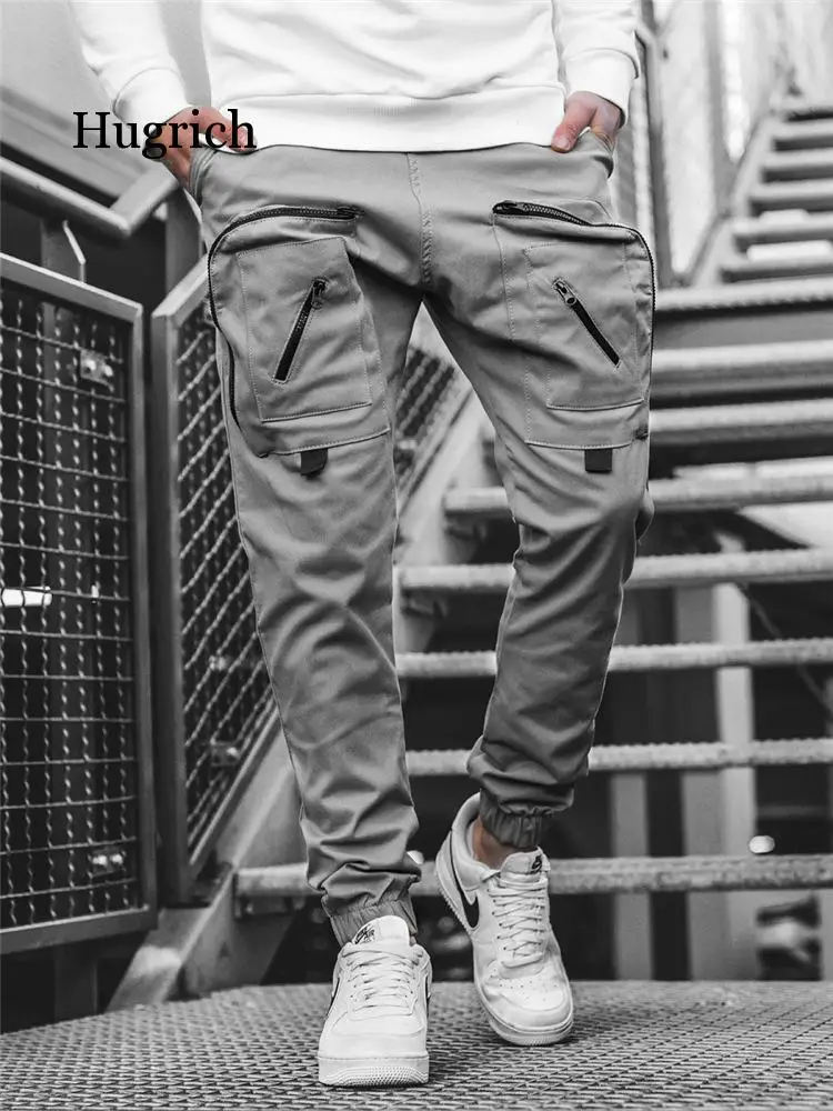 Casual Pants Men New Military Tactical Joggers Cargo Sweatpants Mens Sportswear Solid Pencil Pants Multi-Pocket Trousers Workout