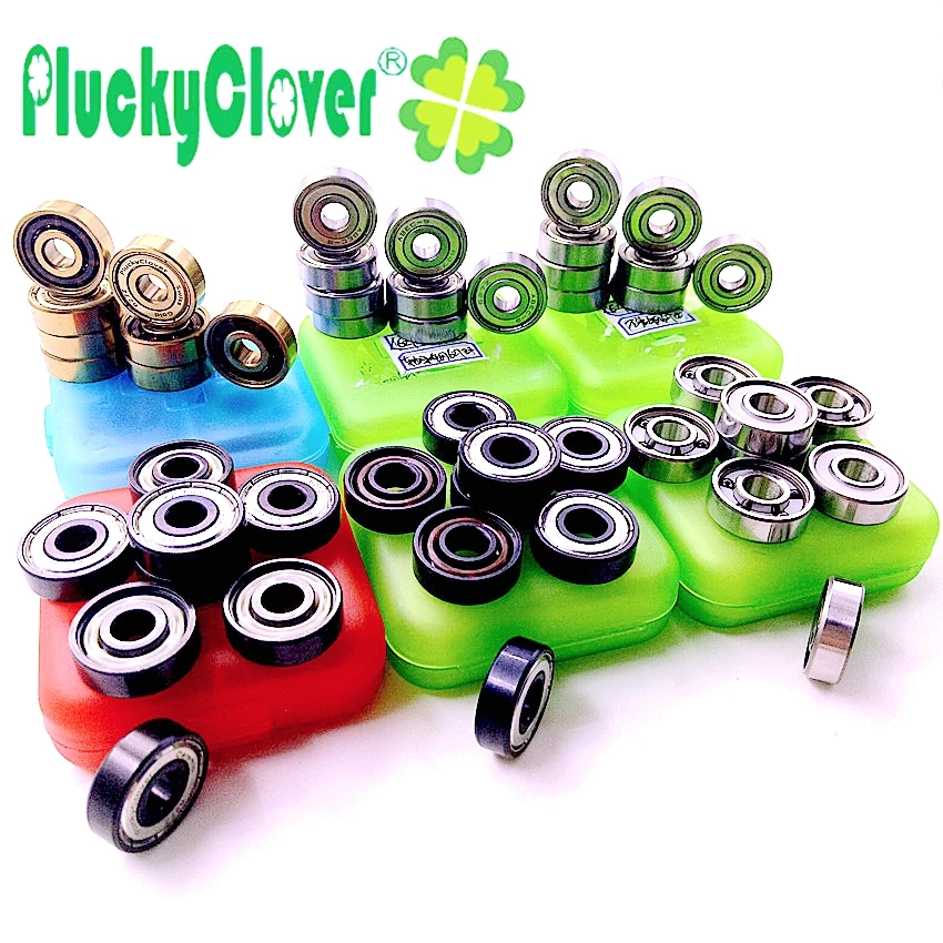 8pcs 627 Ceramic Ball Quad Skating bearing 7mm bore size Artistic Skates Derby roller quad Rollerski Double Roller Figure skates