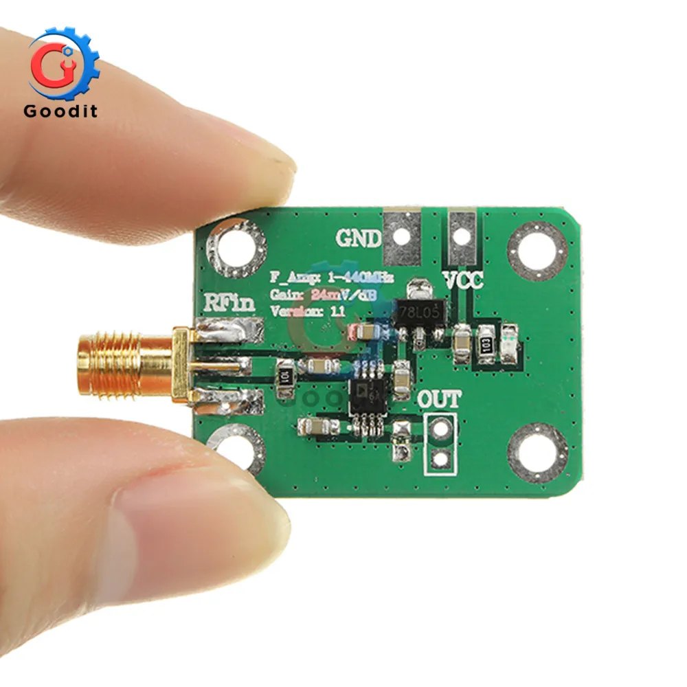 AD8310 0.1-440MHz High-speed H-frequency RF Logarithmic Detector Power Meter For Amplifier Operating voltage 7-15V Module