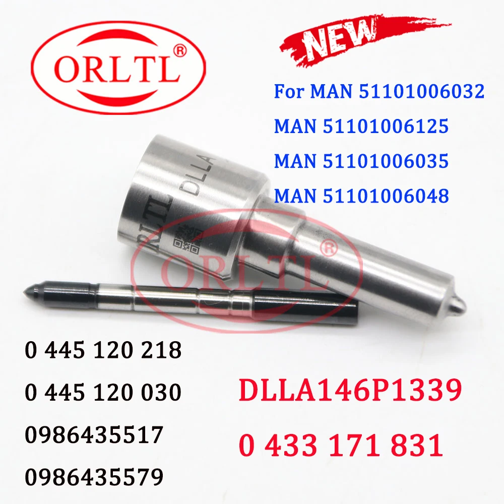 DLLA146P1339 NEW Diesel Nozzle DLLA 146 P 1339 0 433 171 831 Fuel Injector 0 445 120 030 Oil 0 445 120 218 For MAN 51101006125