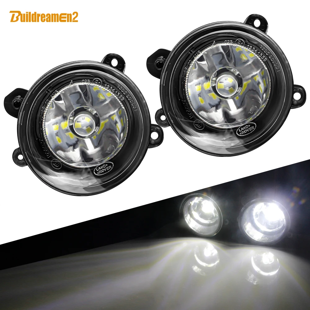 2 Pieces Fog Light Assembly For Land Rover Range Rover III Sport Car Front Bumper Fog Lamp Lampshade + H11 Bulbs 12V