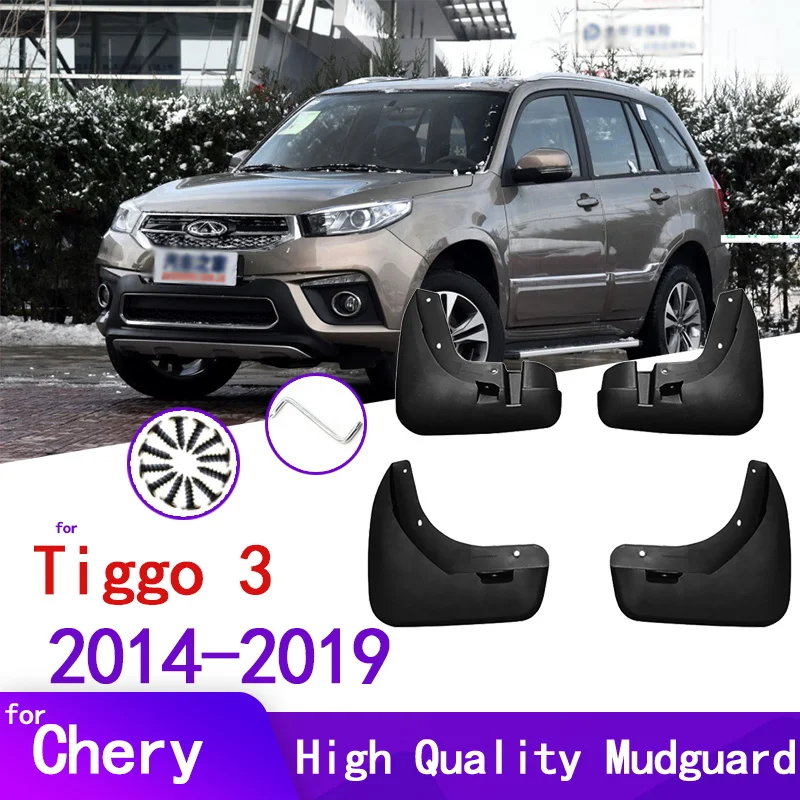 Car Mud Flaps For Chery Tiggo3 Tiggo 3 2019~2014 Mudguards Splash Guards Fender Mudflaps Accessories