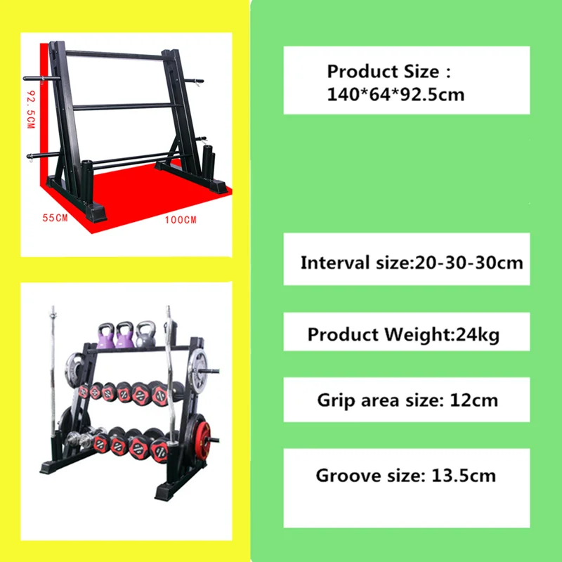 3 Tier Dumbbell Weight Rack For Home Gym Dual Vertical Stand Multifunction Rack Set Frame Sports Fitness Equipments Storage Rack