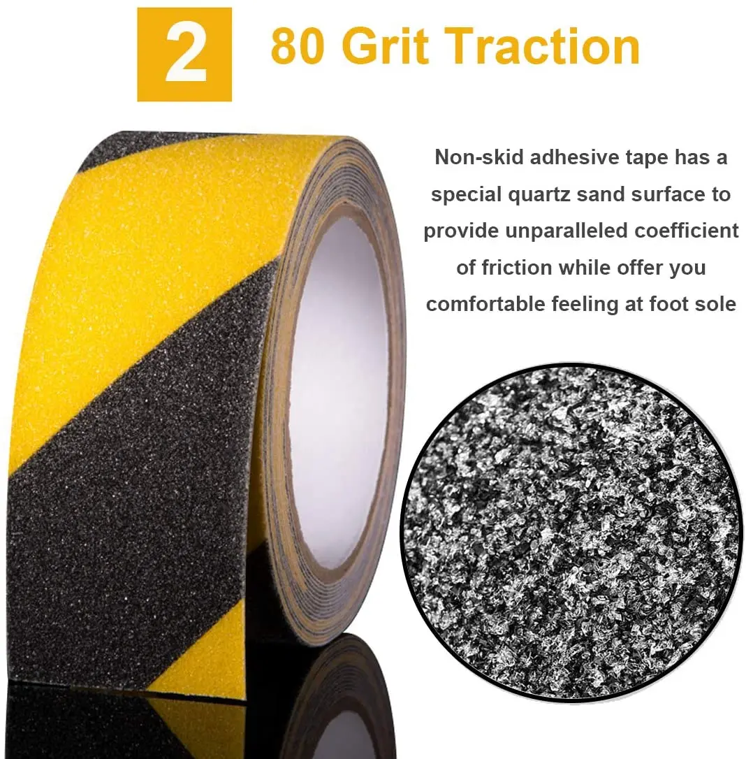 Anti Slip Traction Tape Self-Adhesive Anti Slip Strip Stair Anti-Slip Strip Outdoor Step Pvc Waterproof Anti-Slip Sticker