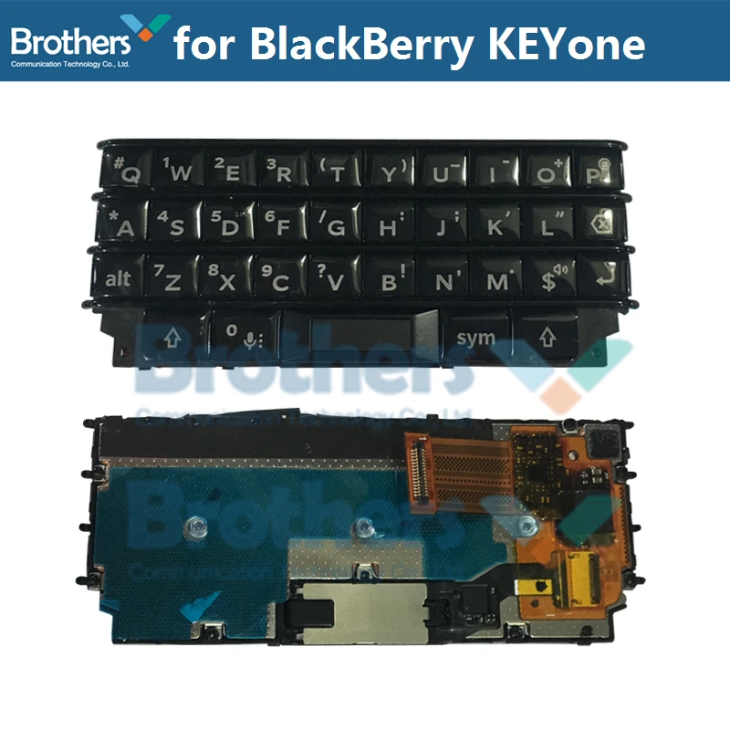 Keypad for BlackBerry KEYone DTEK70 Keyboard Button Flex Cable for BlackBerry DTEK70 Phone Replacement Parts Black Silver 1pcs