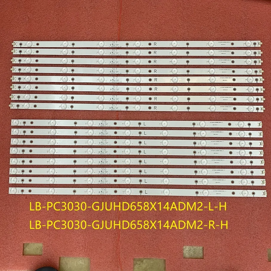 LED Backlight(16)For 65PUT6121 65PUF6652 65PUS6121/12 65PUF6656/T3 LD65P19U 65PUF6061 65ADM2-R L LB-PC3030-GJUHD658X14ADM2-L-R-H