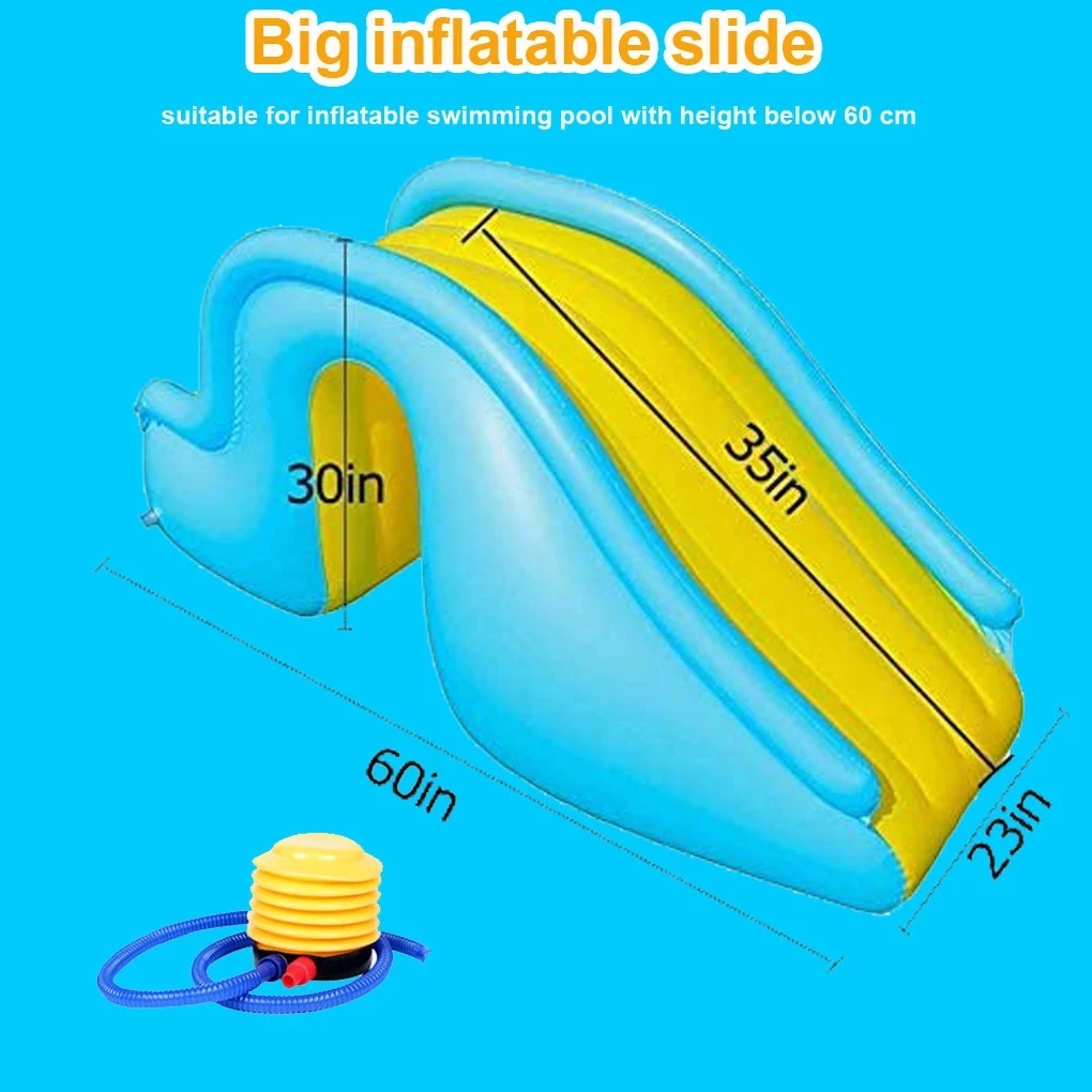 Inflatable กลางแจ้งสไลด์ว่ายน้ำสำหรับเด็กสระว่ายน้ำน้ำสไลด์ Bouncer Backyard เด็กฤดูร้อนของเล่นน้ำสไลด์