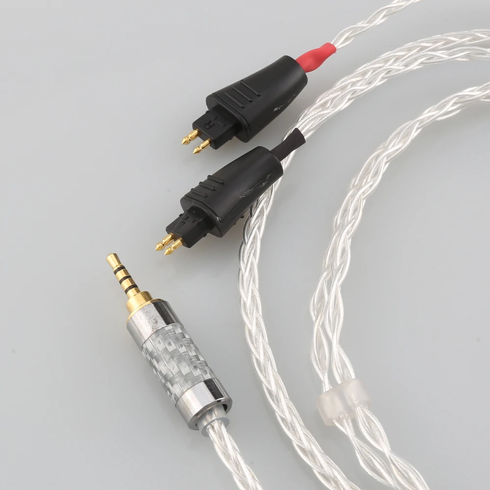 2,5 мм 4,4 мм XLR 3,5 мм 8-жильный посеребренный кабель OCC для наушников FOSTEX TH900 MKII MK2