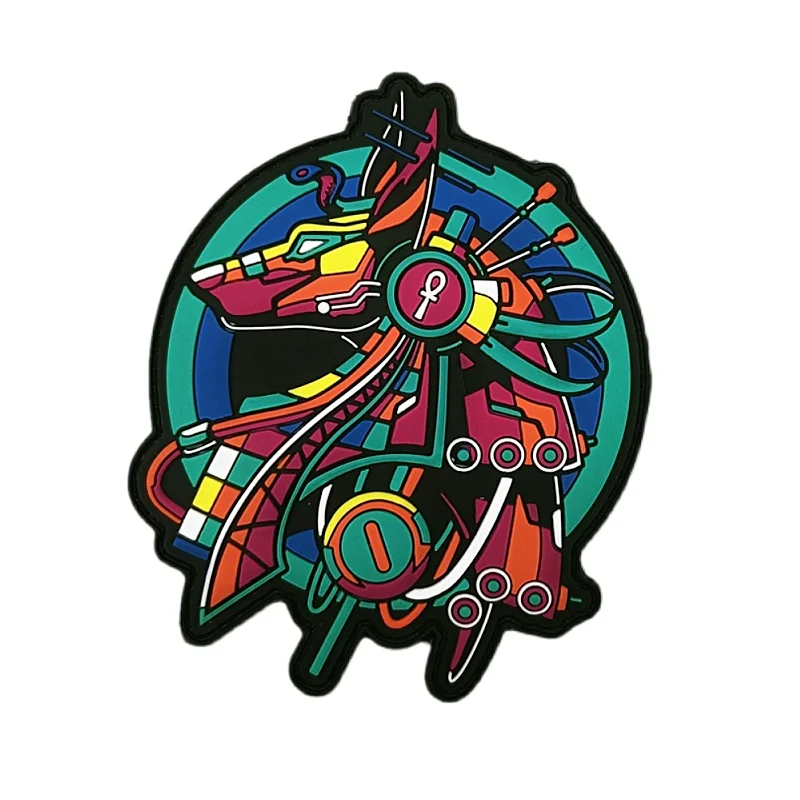

Древний Египет Анубис Мифология Мрачный Жнец ПВХ патч Soul Guardian Тактическая повязка на руку Вышитый DIY Декор для одежды