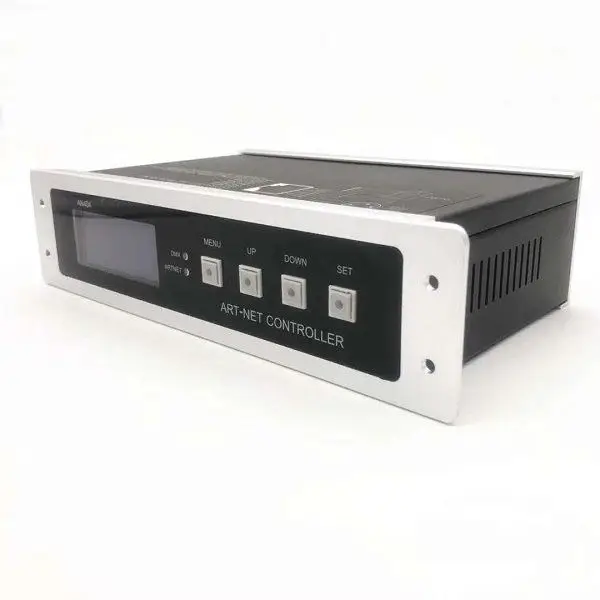 AC110-22V Artnet Ethernet to SPI/DMX pixel led light controller Output DC5-24V 4 channels For WS2811 WS2812B  work with Madrix