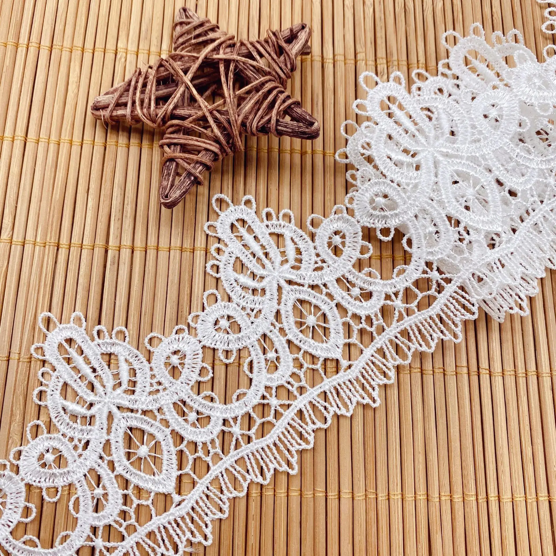 Embroid Hollow Lace DIY Pajamas Accessories Home Furnishings Women's clothing Bedding Wedding Dresses Sewing Garment Accessories